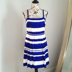 The Loft Ann Taylor Striped A-Line Dress